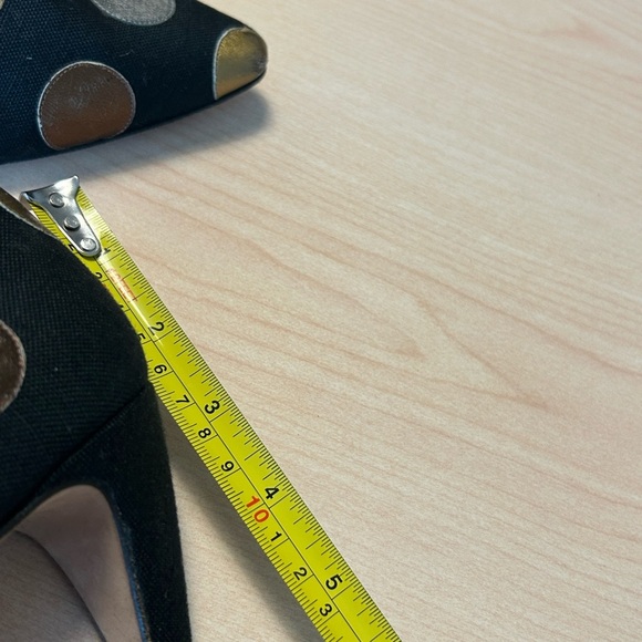 Paloma vintage polka dot pumps 9.5AA amazing condition! Fabric leather dots - Picture 11 of 12
